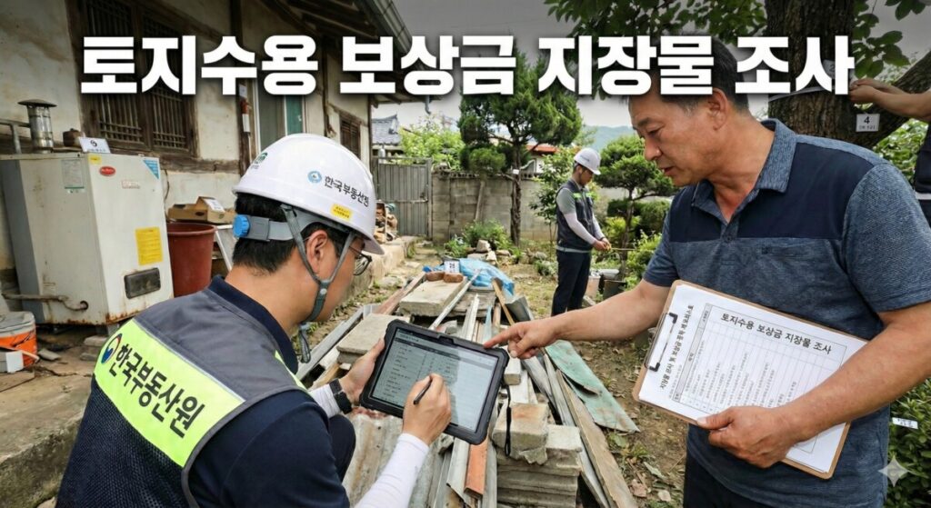 토지수용 보상금 지장물 조사