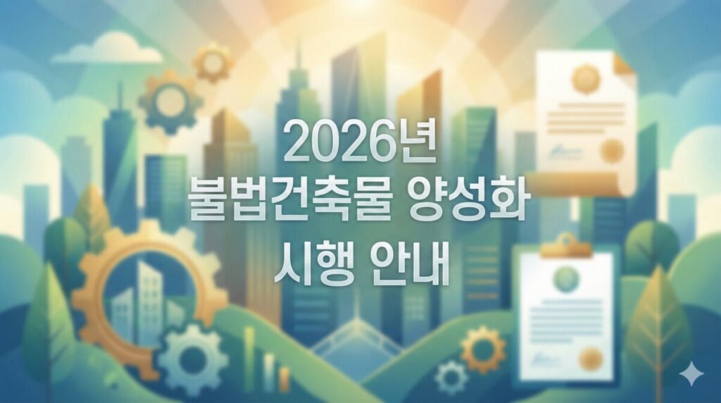 2026년 불법건축물 양성화 특별법