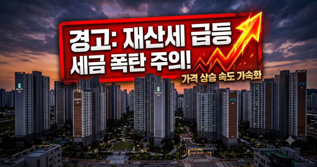 공시가격 인상 집값은 내리는데 세금은 폭등하는 2026년의 불편한 진실