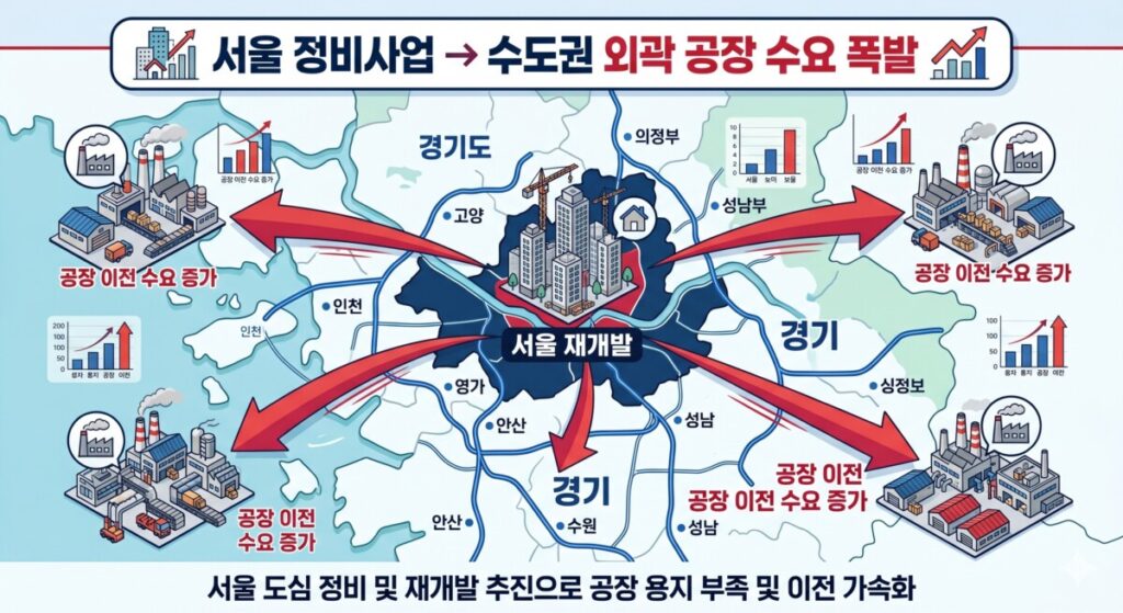 수도권 공장 이전 흐름도